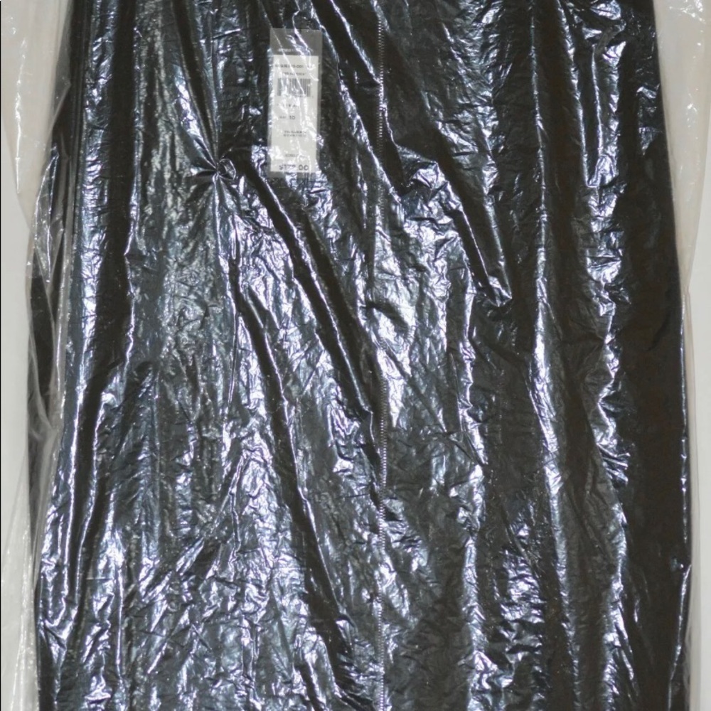 NWT BCBGMaxzria Chiffon Panel Pencil Skirt Black10 - Picture 5 of 8